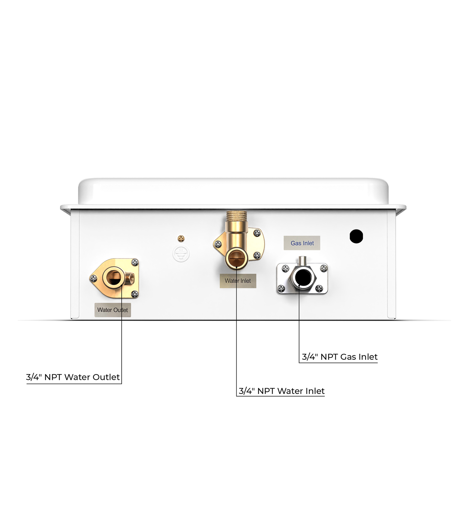 Eccotemp 6GB-ING Builder Grade 6.0 GPM Indoor Natural Gas Tankless Water Heater Open Box